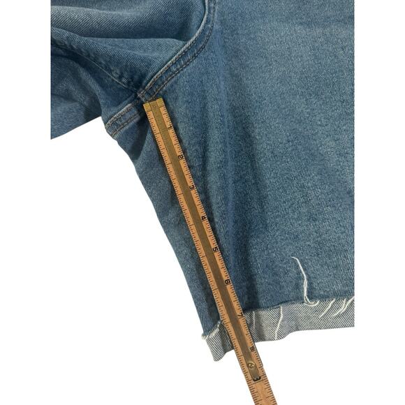 NWT Ava & Viv Women's 24W Denim Jean Shorts Bermuda 8” Stretch High Rise #5453 - Picture 12 of 15